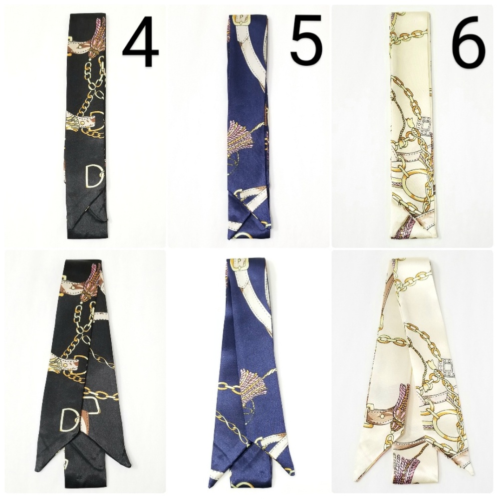 New! 2pc Any Design From 4 to 6 Satin Scarves